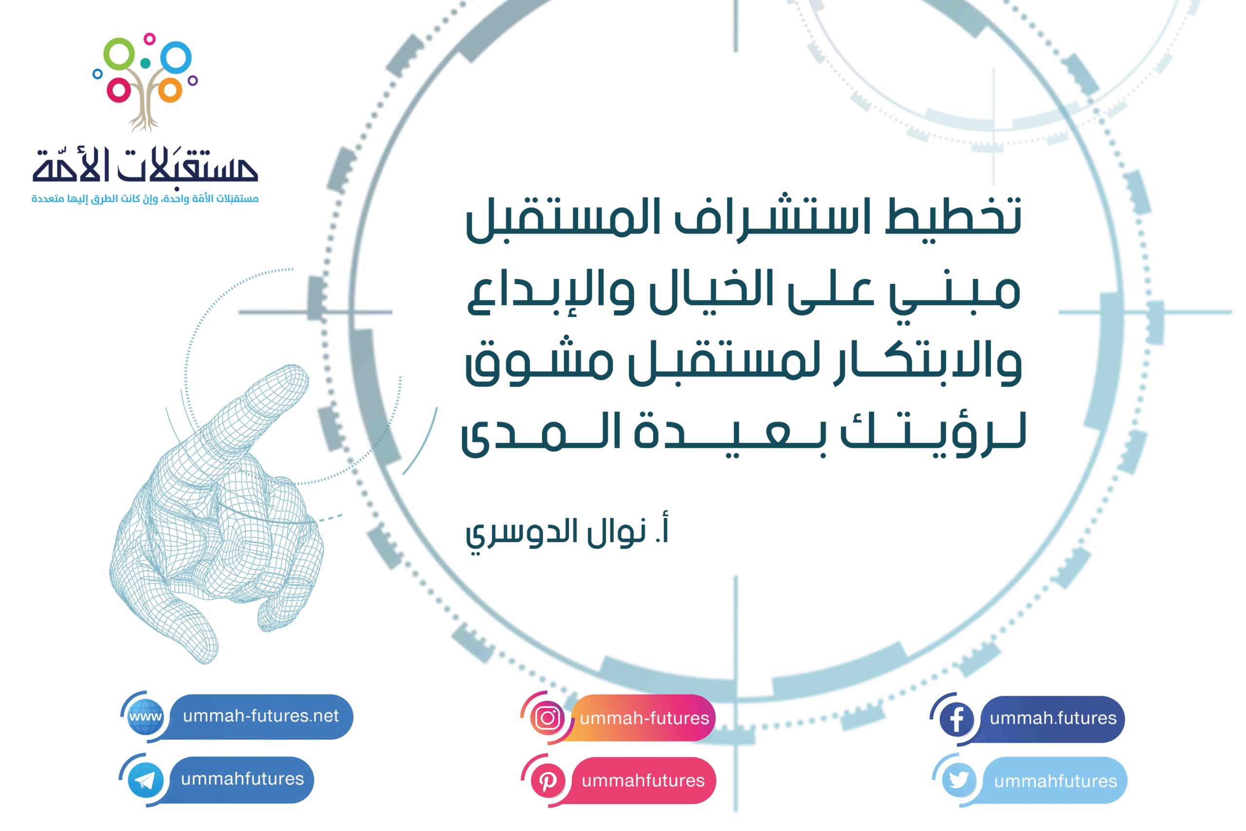 تخطيط استشراف المستقبل مبني على الخيال والإبداع والابتكار