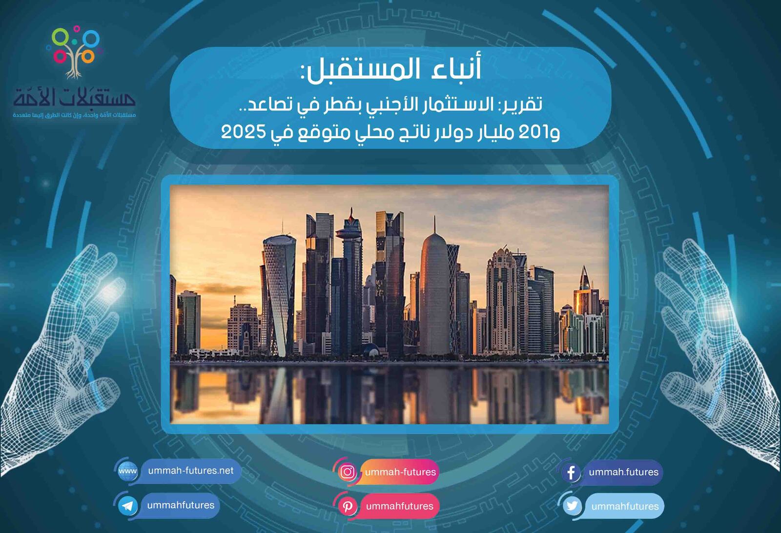 تقرير: الاستثمار الأجنبي بقطر في تصاعد.. و201 مليار دولار ناتج محلي متوقع في 2025