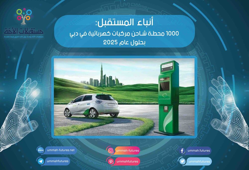1000 محطة شاحن مركبات كهربائية في دبي بحلول عام 2025