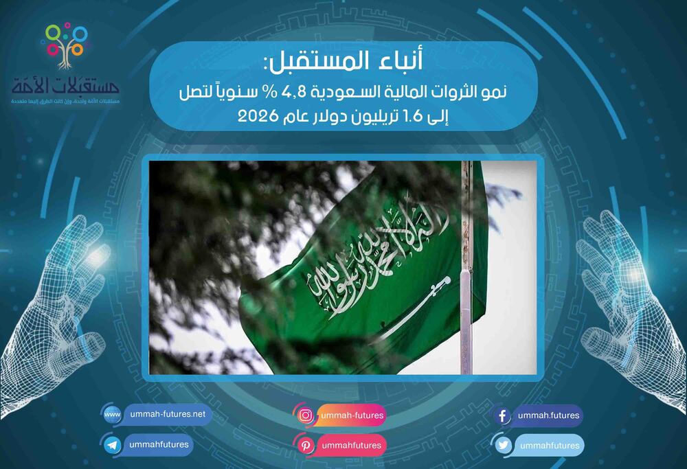 نمو الثروات المالية السعودية 4,8 % سنوياً لتصل إلى 1.6 تريليون دولار عام 2026