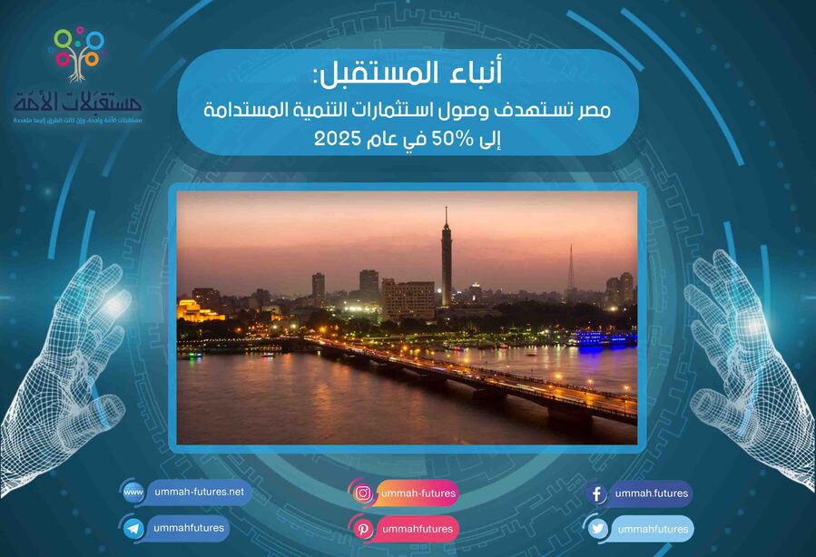مصر تستهدف وصول استثمارات التنمية المستدامة إلى 50% في عام 2025