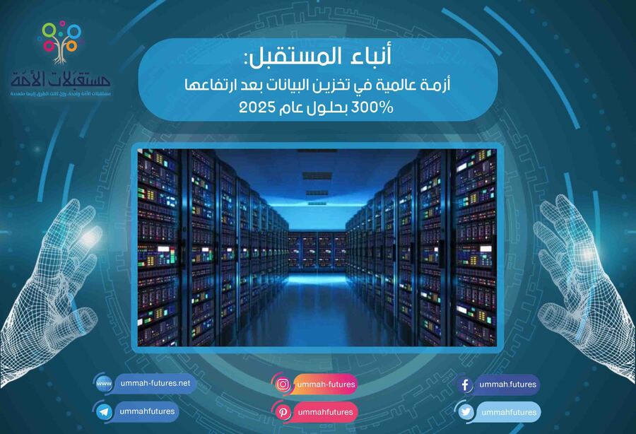 أزمة عالمية في تخزين البيانات بعد ارتفاعها 300% بحلول عام 2025