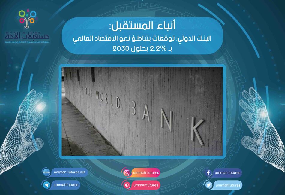 البنك الدولي: توقعات بتباطؤ نمو الاقتصاد العالمي بـ 2.2% بحلول 2030